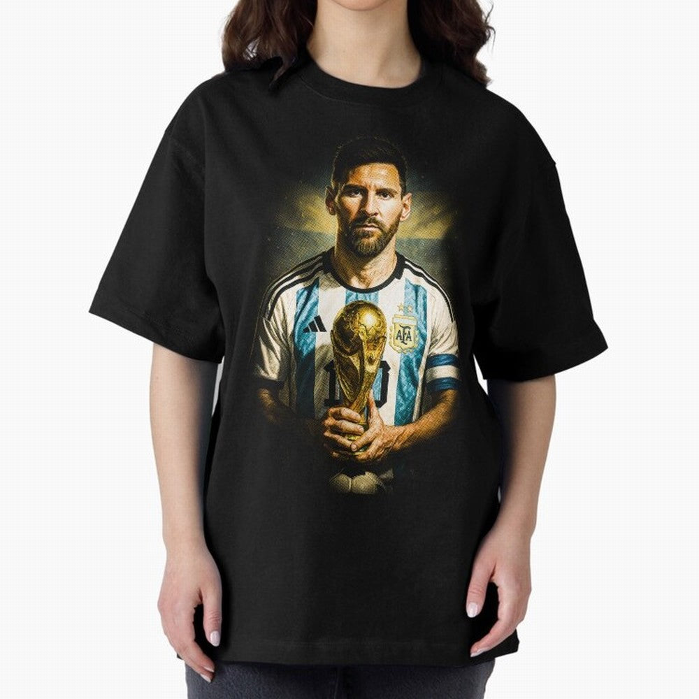 Lionel Messi Classic T-Shirt Show Love for Legendary Goals in FIFA World Cup 2026 Group Stage Spirit, Highlighting Argentina and Brazil, Neymar, Classic Soccer Heritage, Championship Pressure, Fan Loyalty and International Pride; Perfect for