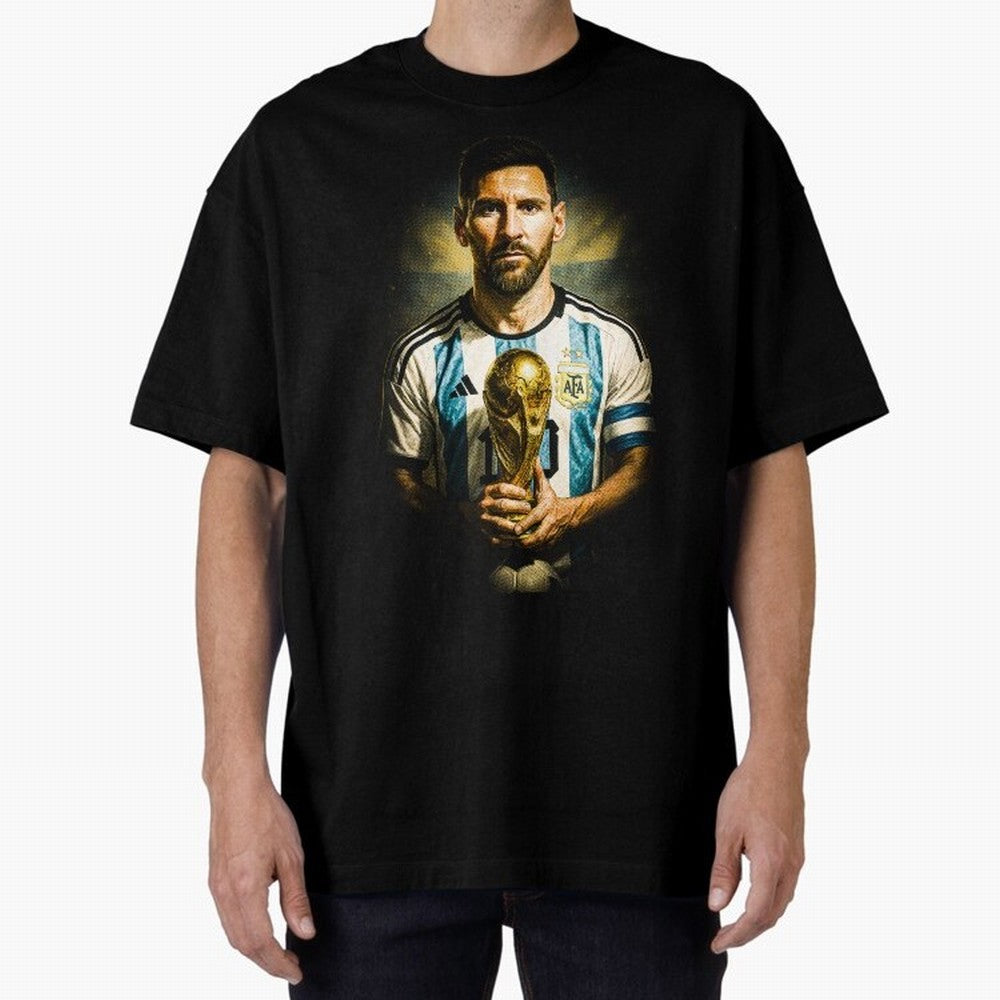 Lionel Messi Classic T-Shirt Show Love for Legendary Goals in FIFA World Cup 2026 Group Stage Spirit, Highlighting Argentina and Brazil, Neymar, Classic Soccer Heritage, Championship Pressure, Fan Loyalty and International Pride; Perfect for