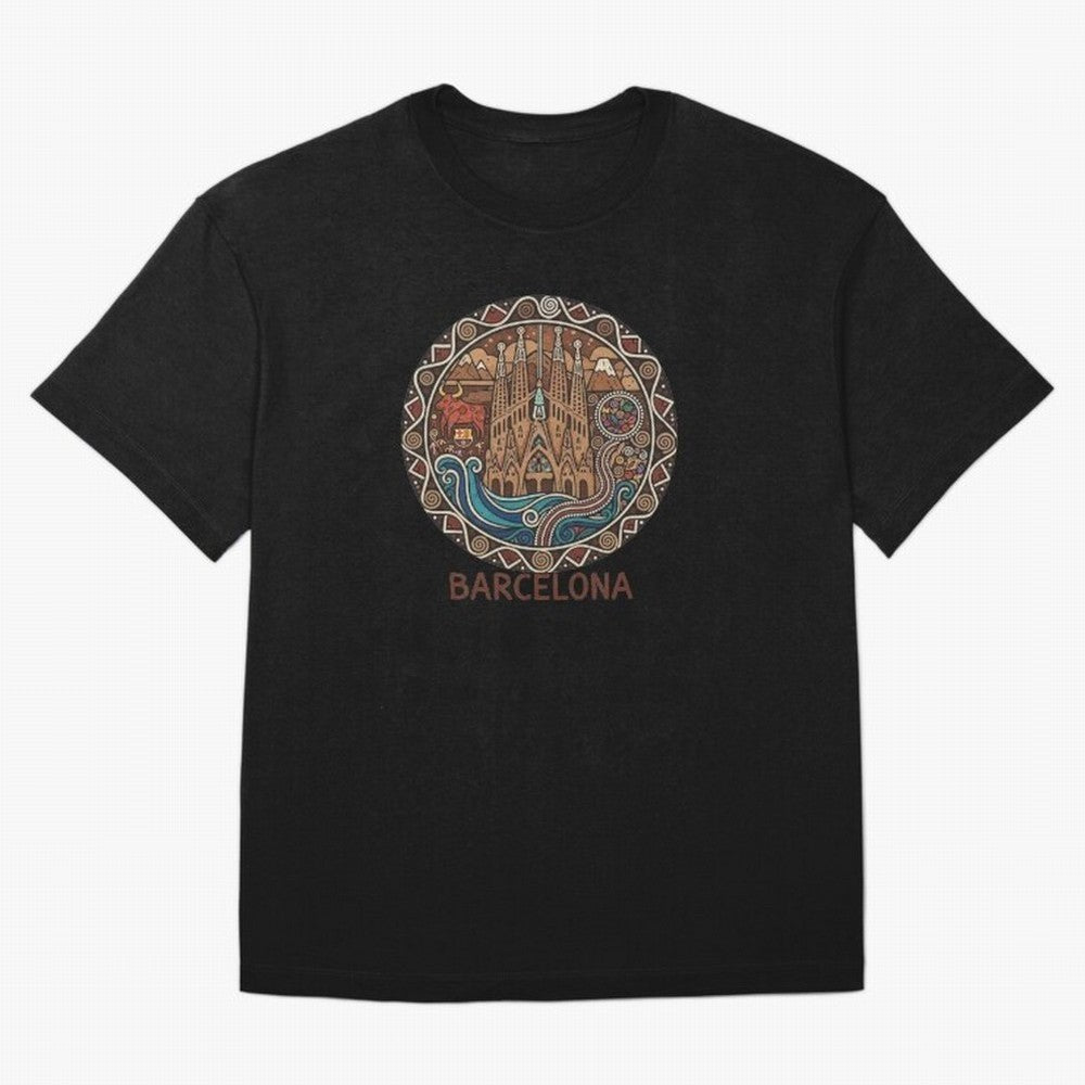 BARCELONA Oversized T-Shirt Build Global Football Passion for FIFA World Cup 2026 Group Stage, Made for Messi, France, Football Festival Excitement, Trophy Ambitions, Country Rivalries and Star Player Buzz; Perfect for Supporters Who Want Bold