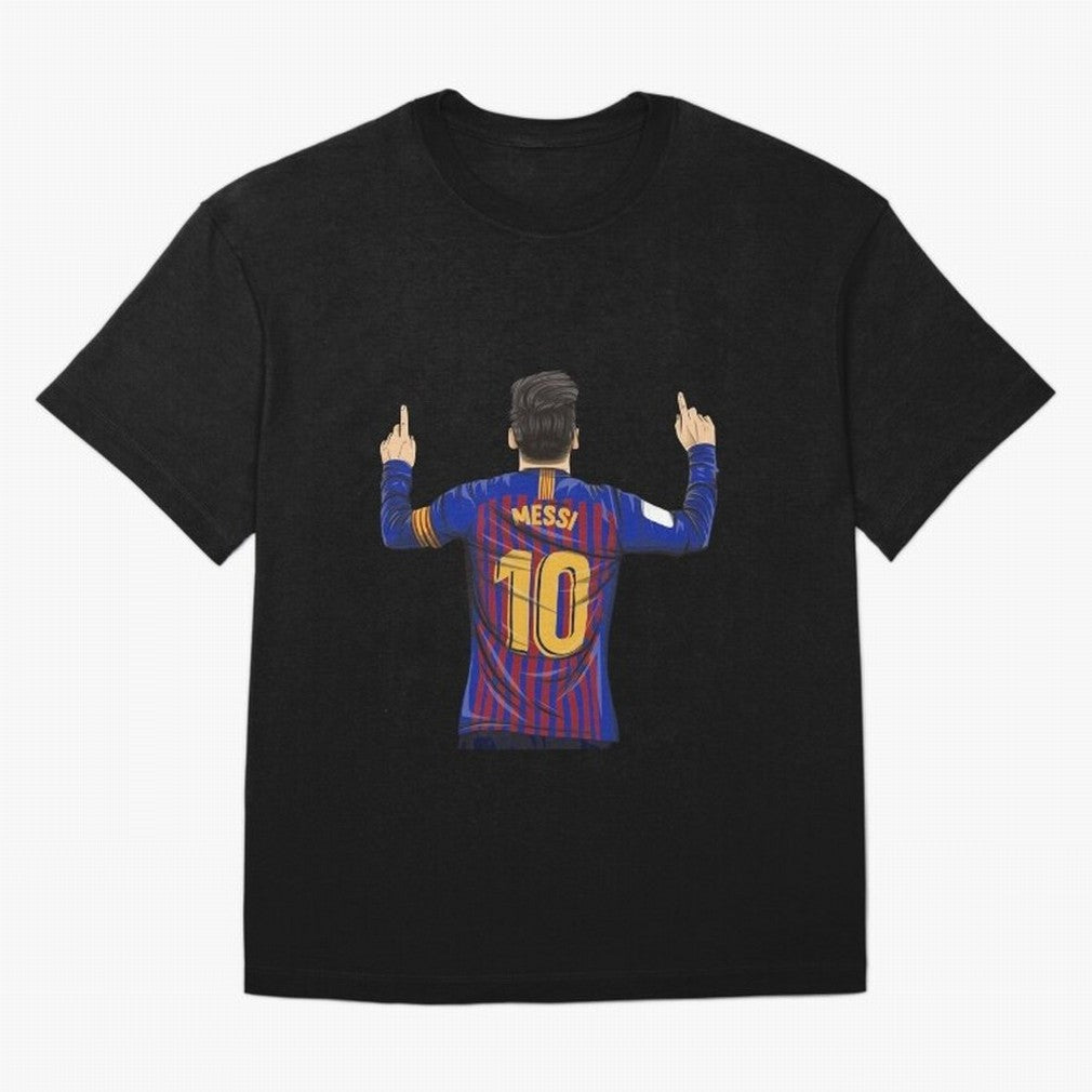 Lionel Messi Barcelona's Version Classic T-Shirt Capture Stadium Memories from FIFA World Cup 2026 Group Stage Celebrating Messi, Neymar and Mbappe, England, France and Netherlands Energy, Champion Mindset, Group Stage Buzz, Knockout Tension and