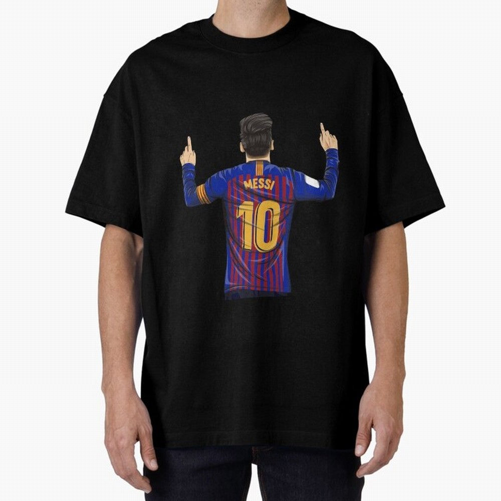 Lionel Messi Barcelona's Version Classic T-Shirt Capture Stadium Memories from FIFA World Cup 2026 Group Stage Celebrating Messi, Neymar and Mbappe, England, France and Netherlands Energy, Champion Mindset, Group Stage Buzz, Knockout Tension and