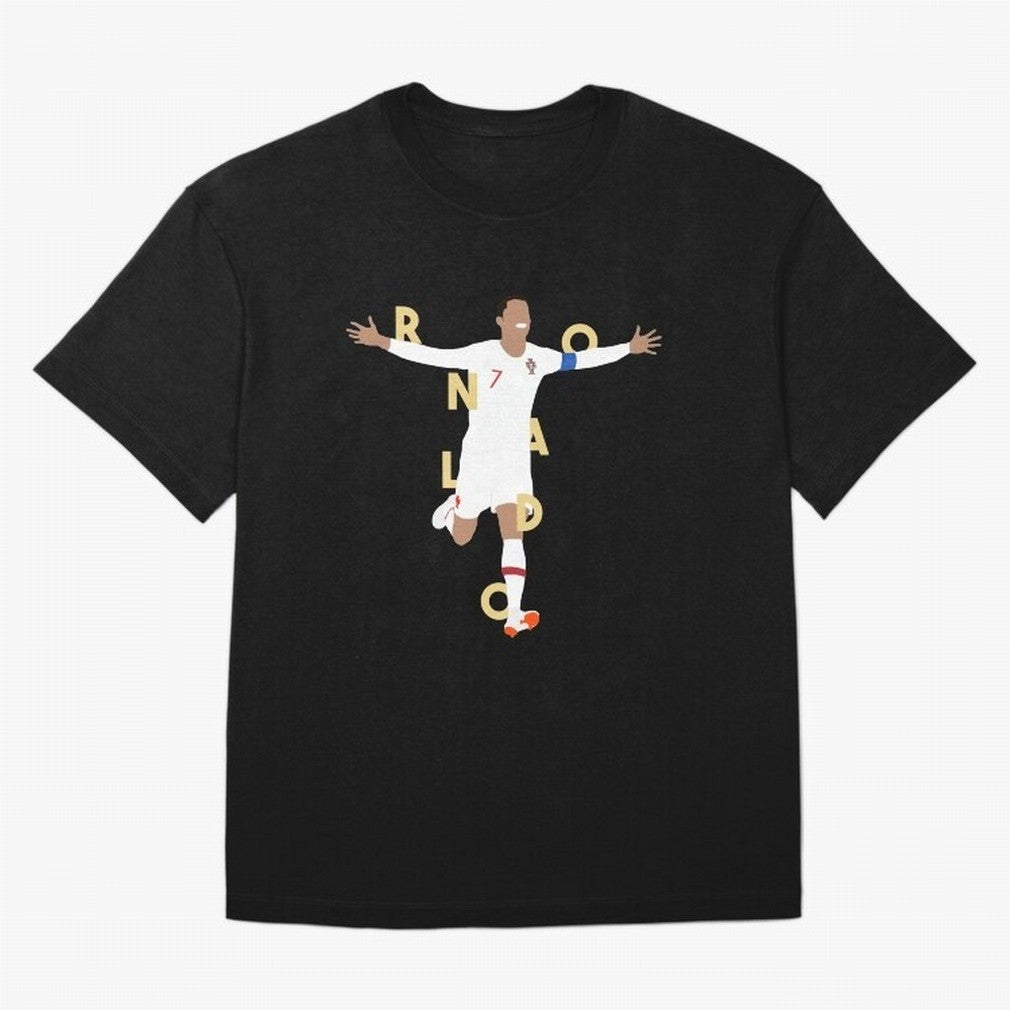 Ronaldo (Gold) Classic T-Shirt Capture Match Day Hype around FIFA World Cup 2026 USA Canada Mexico, Messi and Cristiano Ronaldo, Germany, Sports Nostalgia, International Competition, Famous Players and Unforgettable Victories; Made for Collectors