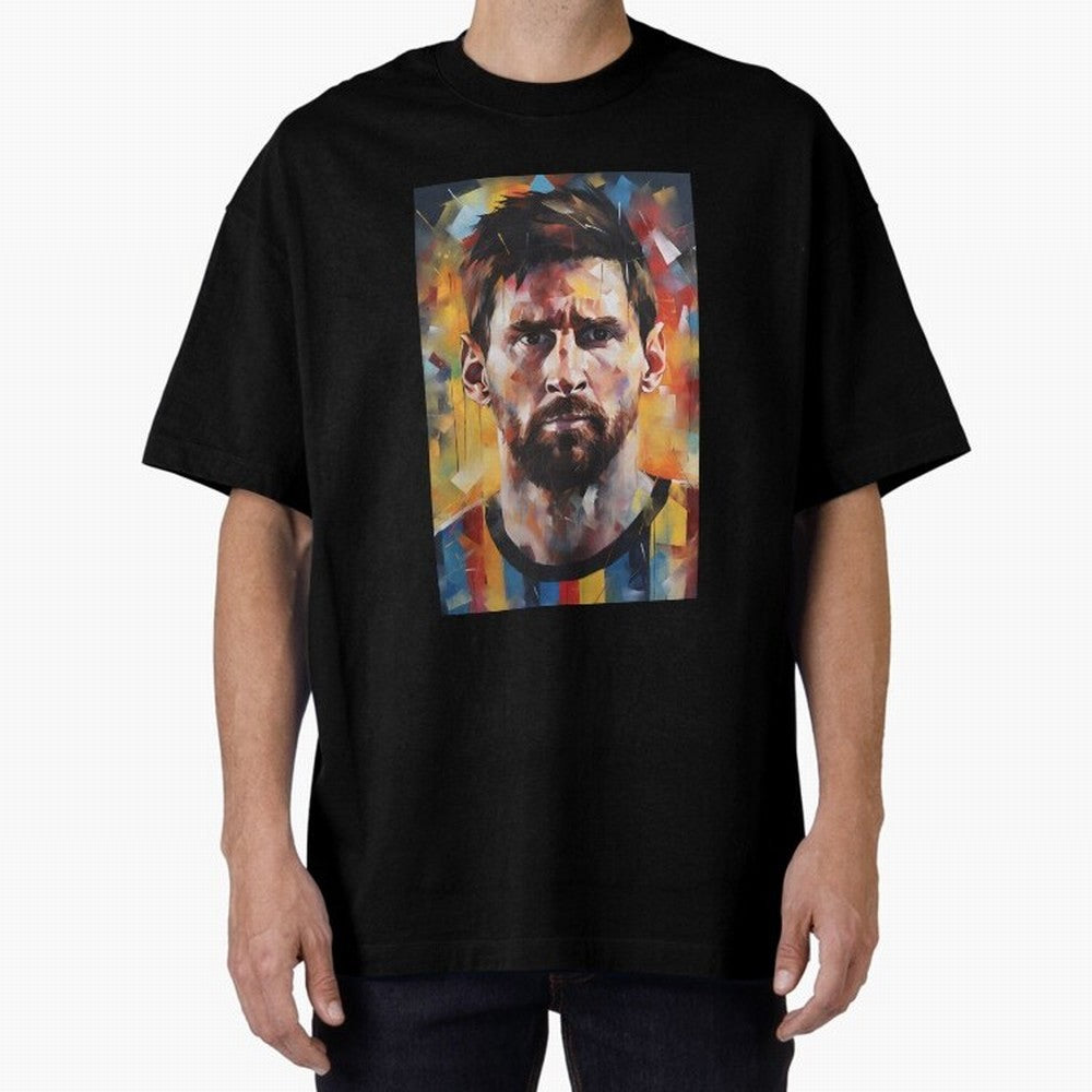 Lionel Messi Oversized T-Shirt Carry FIFA World Cup 2026 USA Canada Mexico for Fans of Messi and Cristiano Ronaldo and England, France and Netherlands, Bringing Global Supporter Spirit, Legendary Goals, National Colors and Tournament Celebration;