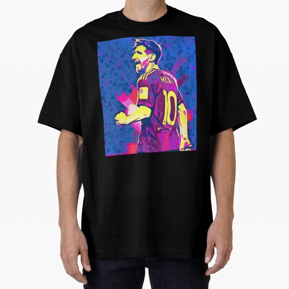 Lionel Messi art Oversized T-Shirt Represent the Passion of FIFA World Cup 2026 USA Canada Mexico for Fans of Cristiano Ronaldo, Haaland and CR7 and Netherlands, Bringing Soccer Culture, Superstar Moments, National Team Dreams and Competitive Fire;