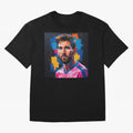 Vibrant Artistic Portrait of Lionel Messi (GOAT) - Digital painting (Version 4) Classic T-Shirt Show Fan Pride Across FIFA World Cup 2026 for Fans of Messi and Cristiano Ronaldo and Brazil, Bringing Classic Soccer Heritage, Championship Pressure,