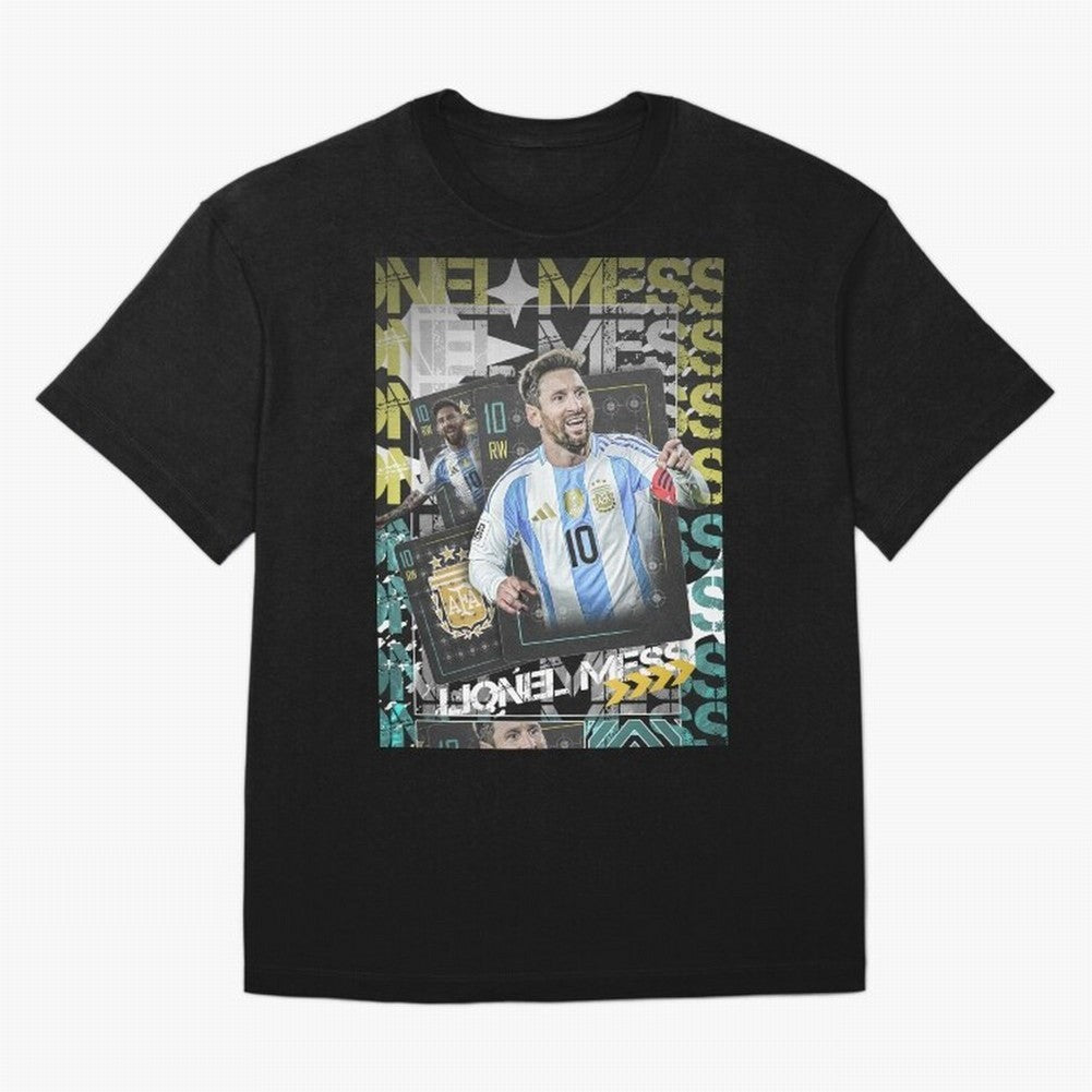 Lionel Messi Argentina Maestro Trading Card Cinematic Poster Classic T-Shirt Show Championship Spirit for Global Football Passion for FIFA World Cup 2026, Highlighting CR7, Germany, Football History, Final Match Energy, Crowd Noise and Once in a