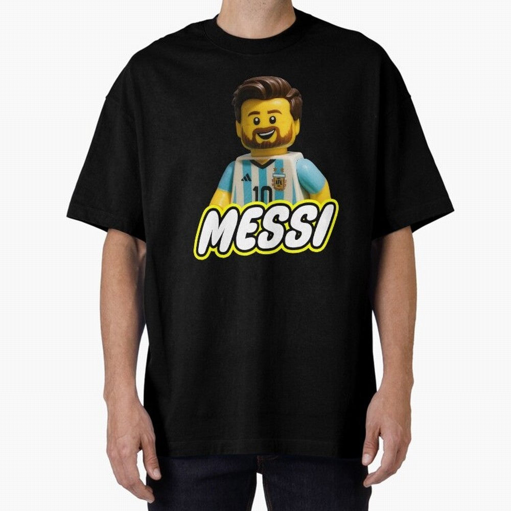 Block Leo Oversized T-Shirt Join the Global Buzz around the FIFA World Cup 2026 Journey through Haaland Highlights, Brazil, Portugal and Argentina Pride, Vintage Soccer Flavor, Modern Football Stars, National Flags and Final Night Emotion; Ideal