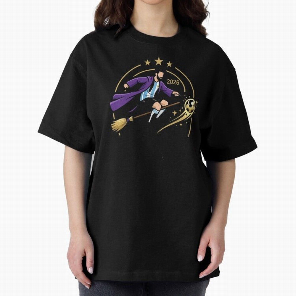 Messi X Harry Potter Classic T-Shirt Embrace Global Football Passion for FIFA World Cup 2026 Group Stage, with Messi, Brazil, Classic Soccer Heritage, Championship Pressure, Fan Loyalty and International Pride; Created for Match Day Parties, Soccer