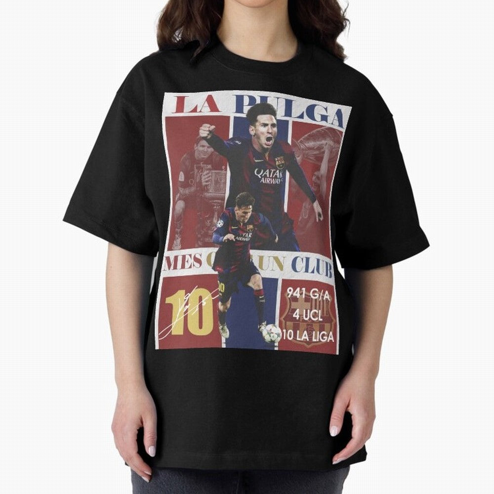 Lionel Messi 2015 Barcelona Poster- Iconic La Liga Hero Art Print Classic T-Shirt Carry the Dream of FIFA World Cup 2026 USA Canada Mexico for Fans of Haaland and Germany, Bringing Vintage Soccer Flavor, Modern Football Stars, National Flags and
