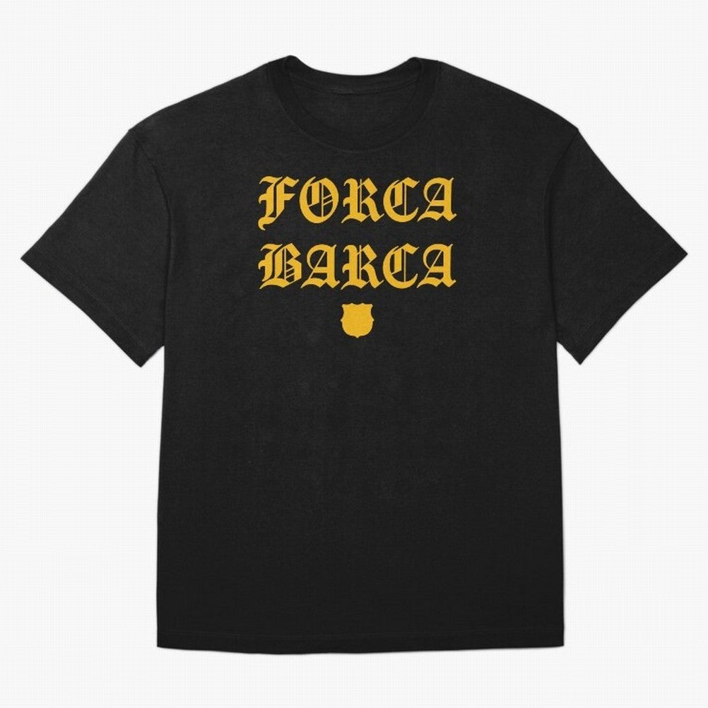 Forca Barca Oversized T-Shirt Honor Football Greatness during the FIFA World Cup 2026 Journey through CR7 Highlights, Germany Pride, Match Day Excitement, Supporter Culture, Golden Goals and Global Football Passion; Made for Die Hard Supporters,