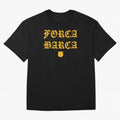 Forca Barca Oversized T-Shirt Honor Football Greatness during the FIFA World Cup 2026 Journey through CR7 Highlights, Germany Pride, Match Day Excitement, Supporter Culture, Golden Goals and Global Football Passion; Made for Die Hard Supporters,