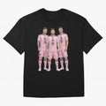 Messi, De Paul and Suarez Inter Miami artistic style ¨C MLS Soccer Oversized T-Shirt Enjoy the FIFA World Cup 2026 USA Canada Mexico Journey through Cristiano Ronaldo Highlights, England, France and Netherlands Pride, Classic Soccer Heritage,