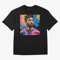 Vibrant Artistic Digital Painting Portrait of Lionel Messi (GOAT) Classic T-Shirt Experience FIFA World Cup 2026 Spirit, Celebrating Netherlands, Haaland, Football Passion, Legendary Performances, Festival Vibes and Supporter Community; Great for