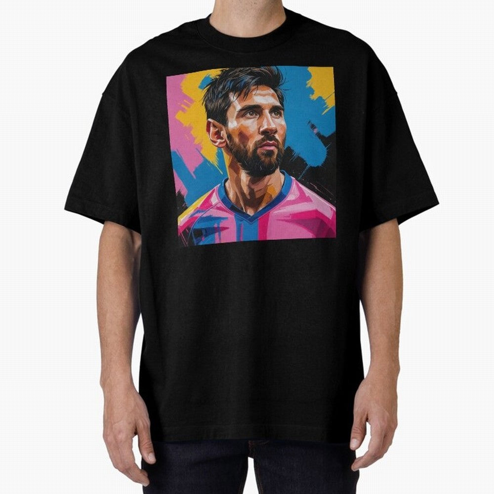 Vibrant Artistic Digital Painting Portrait of Lionel Messi (GOAT) Classic T-Shirt Experience FIFA World Cup 2026 Spirit, Celebrating Netherlands, Haaland, Football Passion, Legendary Performances, Festival Vibes and Supporter Community; Great for