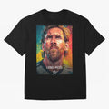 Lionel Messi Football Soccer Player Colorful Modern Portrait Classic T-Shirt Bring Home Match Day Hype around FIFA World Cup 2026 USA Canada Mexico, Cristiano Ronaldo, Haaland and CR7, Brazil, Retro Football Energy, Iconic Rivalries, Trophy Chase