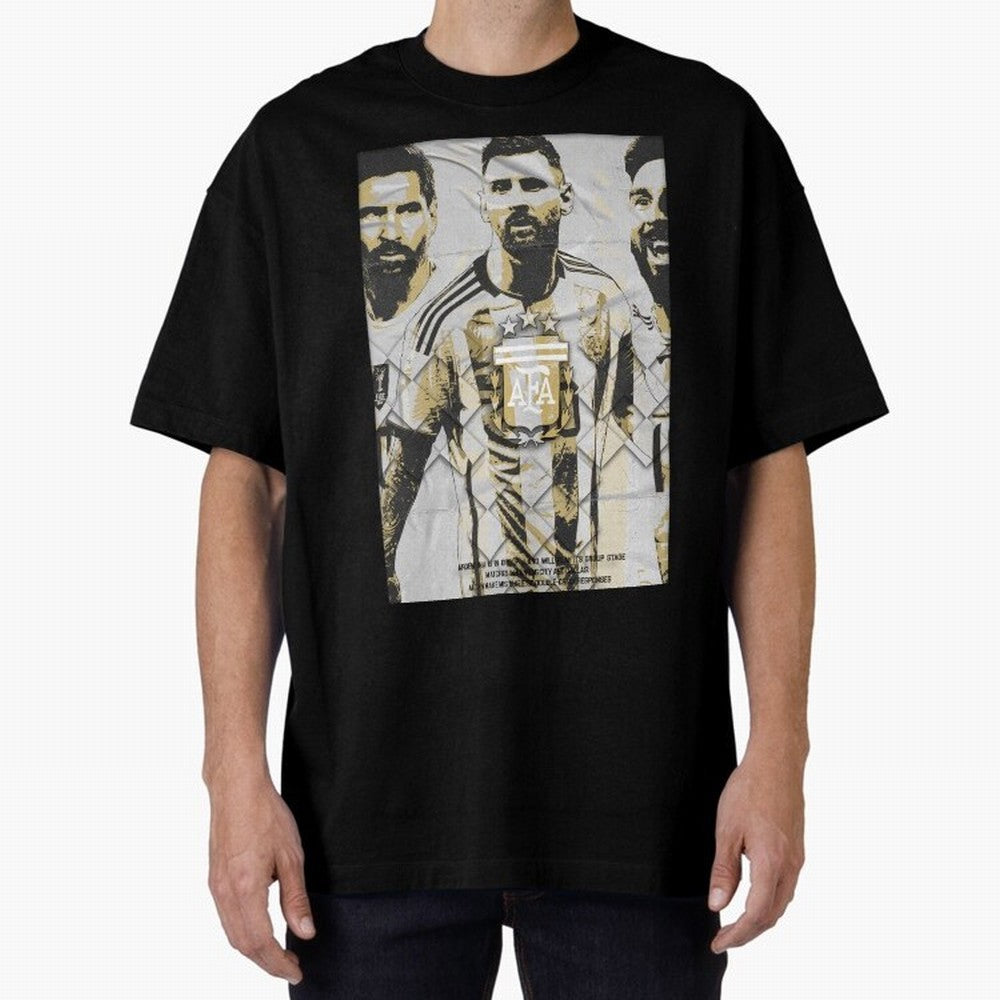 Messi AFA World Cup Champion Art Classic T-Shirt Stand with FIFA World Cup 2026 Group Stage Spirit, Celebrating Netherlands, Messi, CR7 and Mbappe, Classic Soccer Heritage, Championship Pressure, Fan Loyalty and International Pride; Ideal for Fans