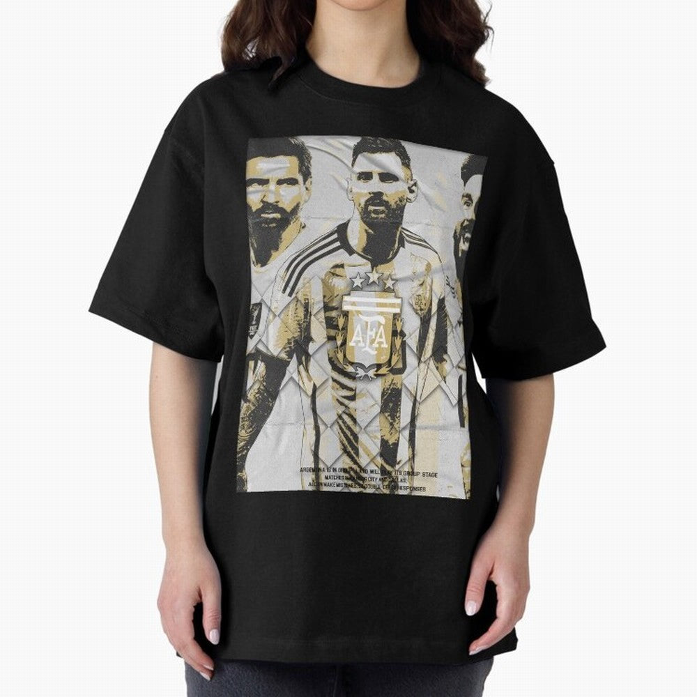 Messi AFA World Cup Champion Art Classic T-Shirt Stand with FIFA World Cup 2026 Group Stage Spirit, Celebrating Netherlands, Messi, CR7 and Mbappe, Classic Soccer Heritage, Championship Pressure, Fan Loyalty and International Pride; Ideal for Fans