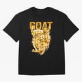 GOLD GOAT Lionel Messi watercolor illustration Oversized T-Shirt Bring Supporter Culture to FIFA World Cup 2026 USA Canada Mexico for Fans of Neymar, Haaland and Cristiano Ronaldo and Argentina and Brazil, Bringing Retro Football Energy, Iconic