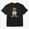 Pixel Pose Messi Oversized T-Shirt Celebrate the Stars of FIFA World Cup 2026 with Cristiano Ronaldo, Haaland and CR7, Portugal Energy, Sports Nostalgia, International Competition, Famous Players and Unforgettable Victories; Great for Supporters