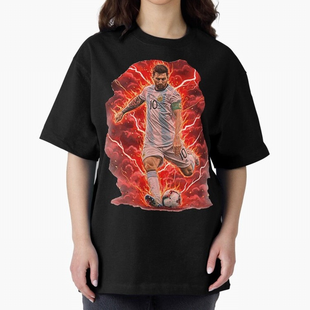 Messi Illustrated Style (HD) ¨C High Definition Design The Goat Unique Classic T-Shirt Live for the Drama of Match Day Hype around FIFA World Cup 2026 Group Stage, Mbappe, Brazil, Champion Mindset, Group Stage Buzz, Knockout Tension and Passionate