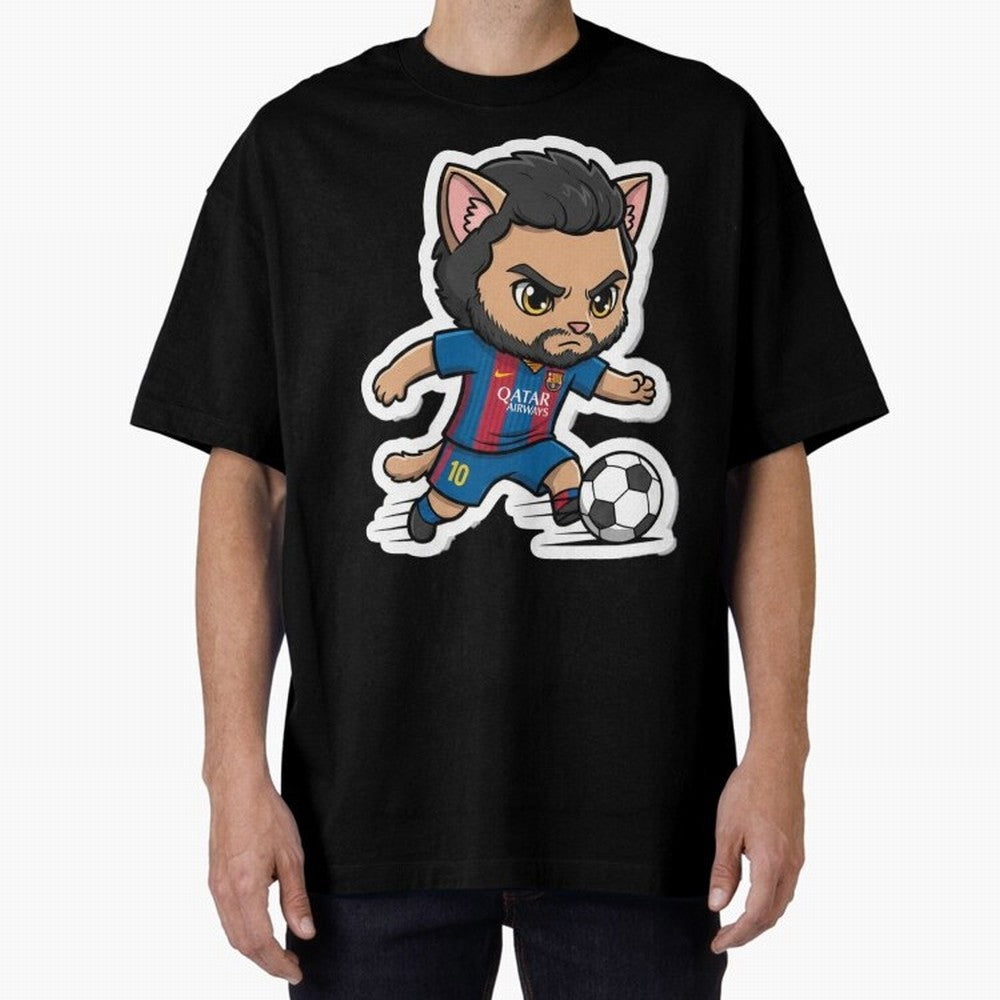 Fcb - Fc Barcelona | Cute Cat Messi with Jersey Barcelona Classic T-Shirt Build FIFA World Cup 2026 USA Canada Mexico Spirit, Connected to Spain, Messi and Cristiano Ronaldo, Football Passion, Legendary Performances, Festival Vibes and Supporter