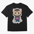 Fcb - Fc Barcelona | Cute Cat Messi with Jersey Barcelona Classic T-Shirt Celebrate Global Passion for Match Day Hype around FIFA World Cup 2026 Group Stage, Messi, Neymar and Mbappe, Netherlands, Championship Spirit, Famous Goals, Roaring Crowds