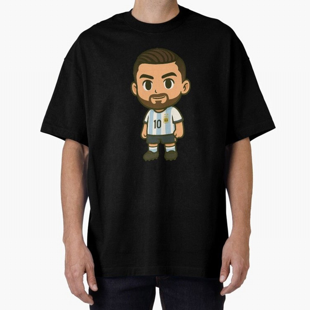 Lionel Messi Cartoon Art Argentina Classic T-Shirt Stand Out with Spirit from the FIFA World Cup 2026 Group Stage Journey through Neymar Highlights, Spain and Netherlands Pride, Classic Soccer Heritage, Championship Pressure, Fan Loyalty and