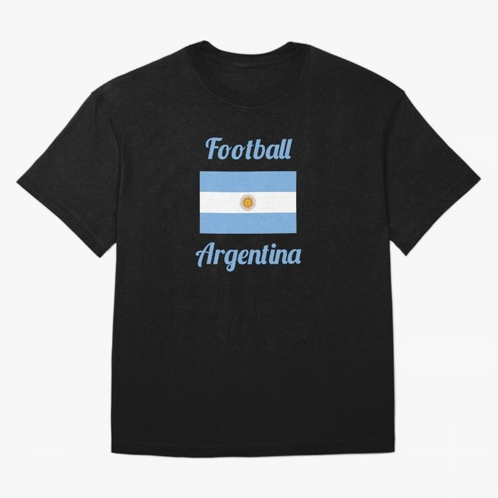 Argentina Football Flag ¨C Albiceleste Soccer Supporter Classic T-Shirt Carry the Dream of FIFA World Cup 2026 for Fans of Messi and France and Portugal, Bringing Retro Football Energy, Iconic Rivalries, Trophy Chase Drama and Stadium Atmosphere;