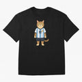 Lionel the Soccer Cat Oversized T-Shirt Fuel Your Fan Pride for the FIFA World Cup 2026 Journey through Neymar Highlights, Brazil Pride, Global Supporter Spirit, Legendary Goals, National Colors and Tournament Celebration; Perfect for Fans,