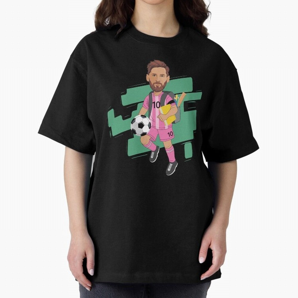 BACK TO SCHOOL - CARICATURE - LIONEL - MESSI - LEO Classic T-Shirt Bring a Vintage Feel to Global Football Passion for FIFA World Cup 2026 Group Stage, Driven by Neymar, Haaland and Cristiano Ronaldo, Germany, Stadium Chants, National Pride, Trophy