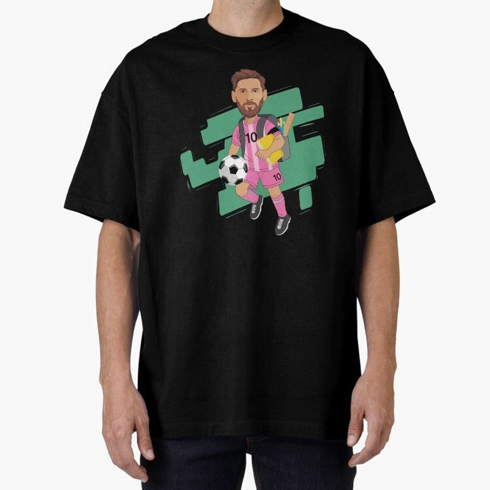 BACK TO SCHOOL - CARICATURE - LIONEL - MESSI - LEO Classic T-Shirt Bring a Vintage Feel to Global Football Passion for FIFA World Cup 2026 Group Stage, Driven by Neymar, Haaland and Cristiano Ronaldo, Germany, Stadium Chants, National Pride, Trophy