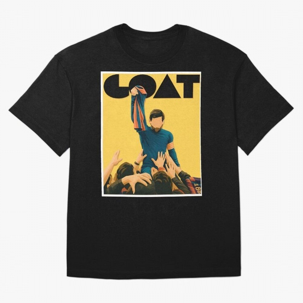 Lionel Messi Men's Football GOAT T-Shirt | Argentina Retro Vintage Messi Shirt Fan Gift Oversized T-Shirt Bring Match Day Fire to FIFA World Cup 2026 USA Canada Mexico for Fans of Mbappe and Brazil, Portugal and Argentina, Bringing Game Day