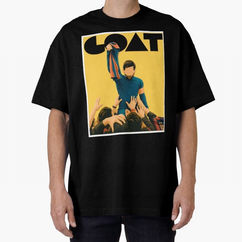 Lionel Messi Men's Football GOAT T-Shirt | Argentina Retro Vintage Messi Shirt Fan Gift Oversized T-Shirt Bring Match Day Fire to FIFA World Cup 2026 USA Canada Mexico for Fans of Mbappe and Brazil, Portugal and Argentina, Bringing Game Day