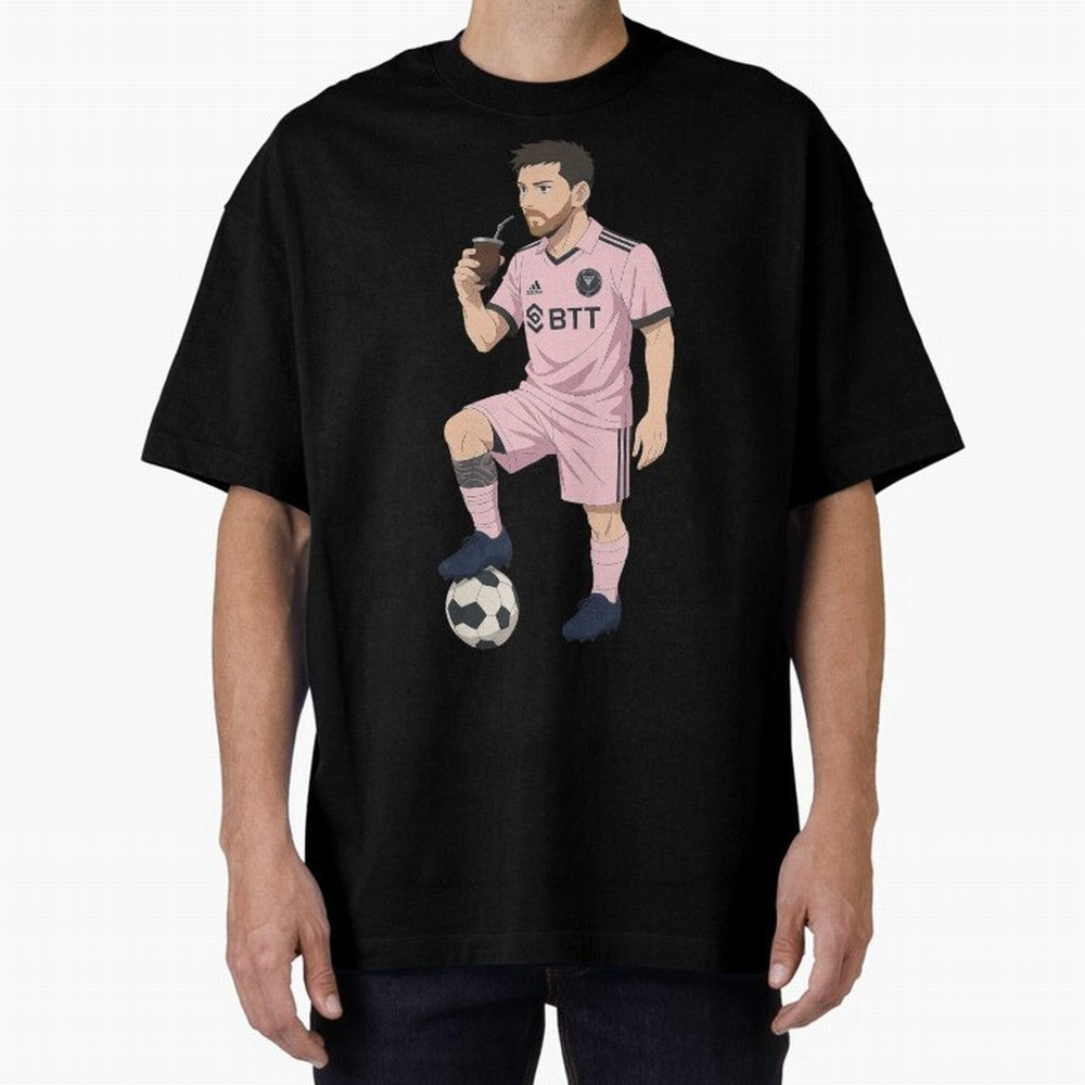Lionel Messi Anime Style Drinking Mate - The Goat Inter Miami Classic T-Shirt Follow Every Goal of the FIFA World Cup 2026 Journey through Messi and Cristiano Ronaldo Highlights, England and Germany Pride, Champion Mindset, Group Stage Buzz,