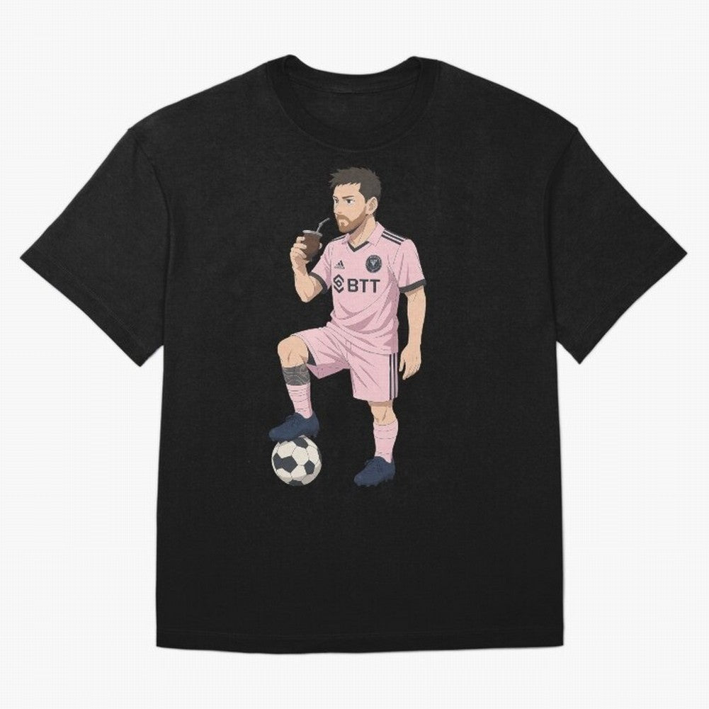 Lionel Messi Anime Style Drinking Mate - The Goat Inter Miami Classic T-Shirt Follow Every Goal of the FIFA World Cup 2026 Journey through Messi and Cristiano Ronaldo Highlights, England and Germany Pride, Champion Mindset, Group Stage Buzz,