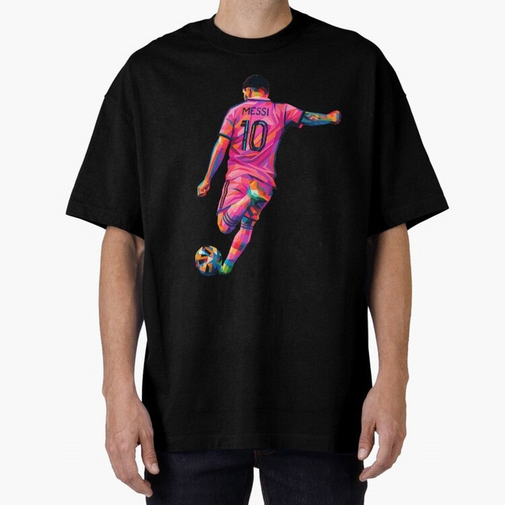 Lionel Messi - Inter Miami Wpap Art Classic T-Shirt Celebrate Unforgettable Nights in Global Football Passion for FIFA World Cup 2026 Group Stage, Built around CR7 and Messi, Brazil, Portugal and Argentina, Football Passion, Legendary Performances,