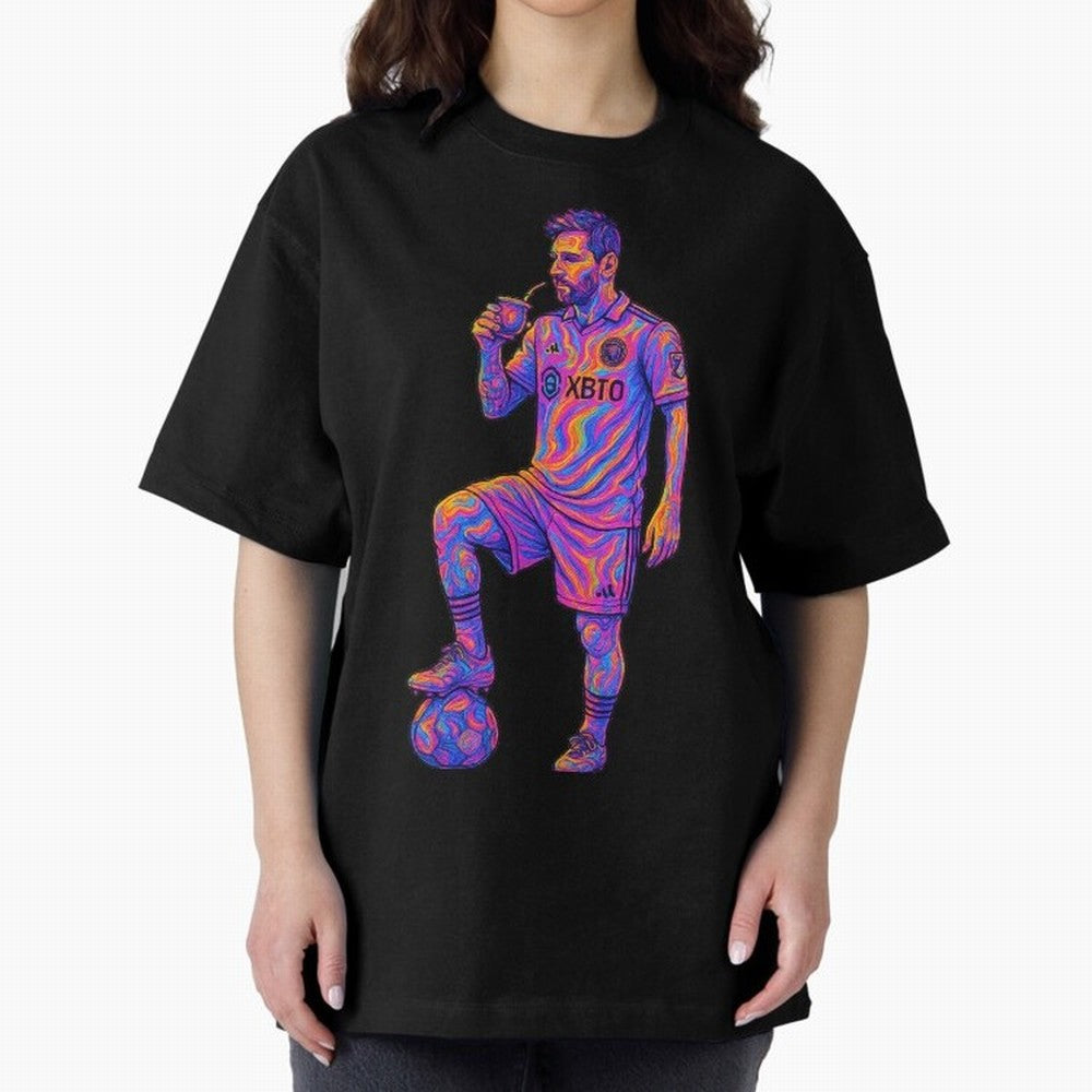 Messi Mate Vibes: Psychedelic Art by the GOAT Inter Miami Classic T-Shirt Support the FIFA World Cup 2026 Journey through Haaland Highlights, Argentina, France and Brazil Pride, Championship Spirit, Famous Goals, Roaring Crowds and International
