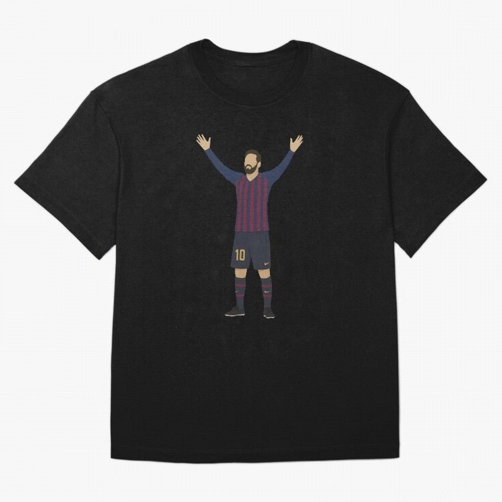 Leo Messi Celebration Sticker Oversized T-Shirt Fuel Your Fan Pride for FIFA World Cup 2026 Group Stage Highlighting Messi, Brazil Energy, Match Day Excitement, Supporter Culture, Golden Goals and Global Football Passion; Created for Match Day