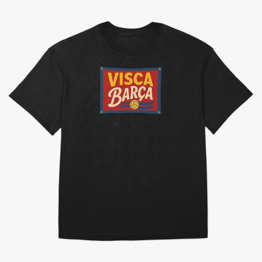 FC Barcelona Visca Barca Oversized T-Shirt Represent Fans Who Live for Global Football Passion for FIFA World Cup 2026 Group Stage, Made for Messi, Neymar and Mbappe, France and Portugal, Football Festival Excitement, Trophy Ambitions, Country