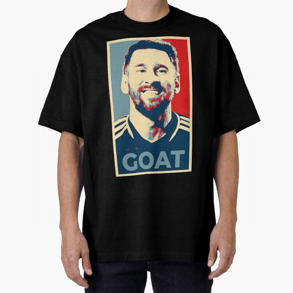 Messi - Hope Oversized T-Shirt Spotlight FIFA World Cup 2026 Group Stage for Fans of Mbappe and England, France and Netherlands, Bringing Classic Soccer Heritage, Championship Pressure, Fan Loyalty and International Pride; Created for Match Day