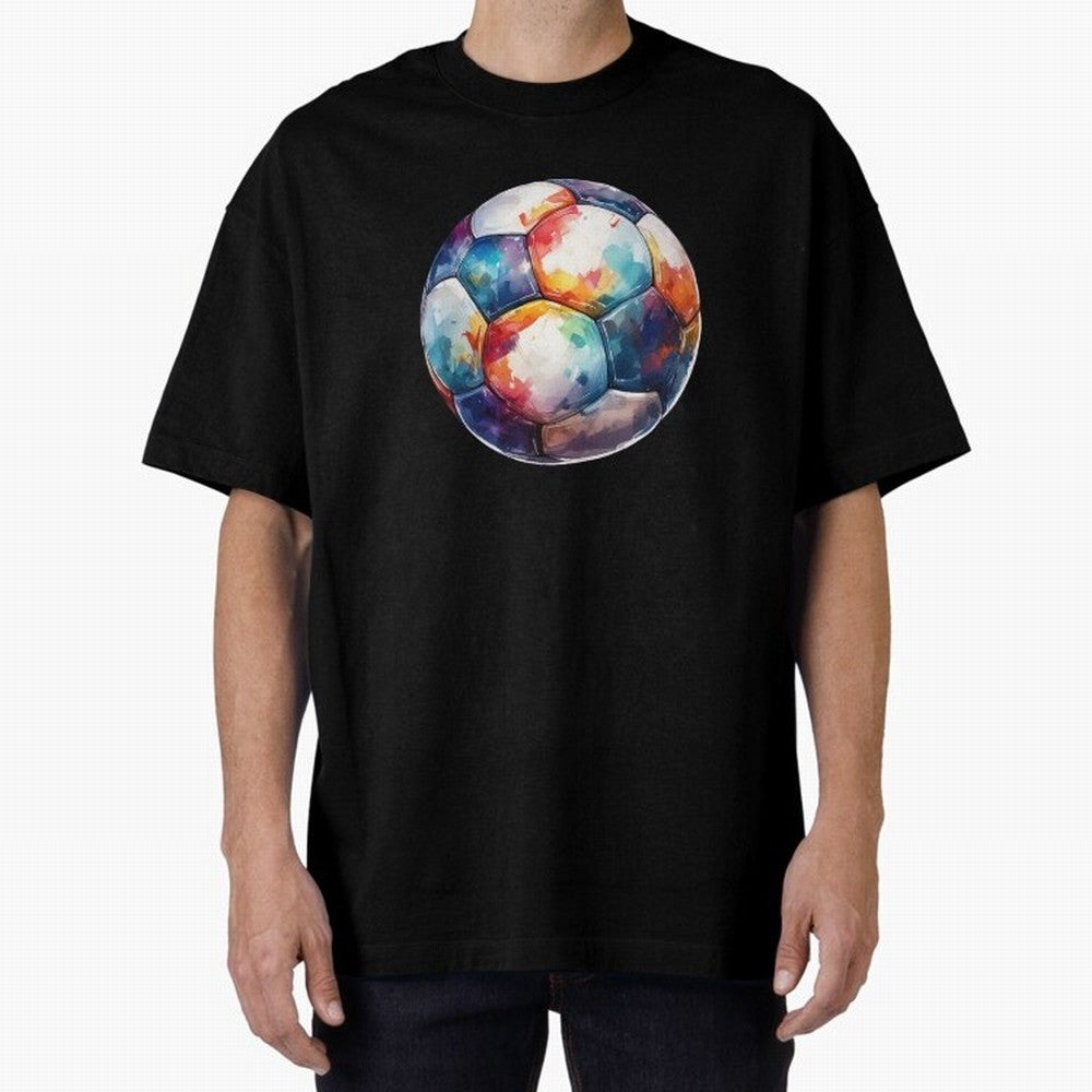 Football Soccer Ball Watercolor Illustration Drawing Classic T-Shirt Celebrate Football Heritage in the FIFA World Cup 2026 Group Stage Journey through Messi Highlights, Argentina, France and Brazil Pride, Classic Soccer Heritage, Championship