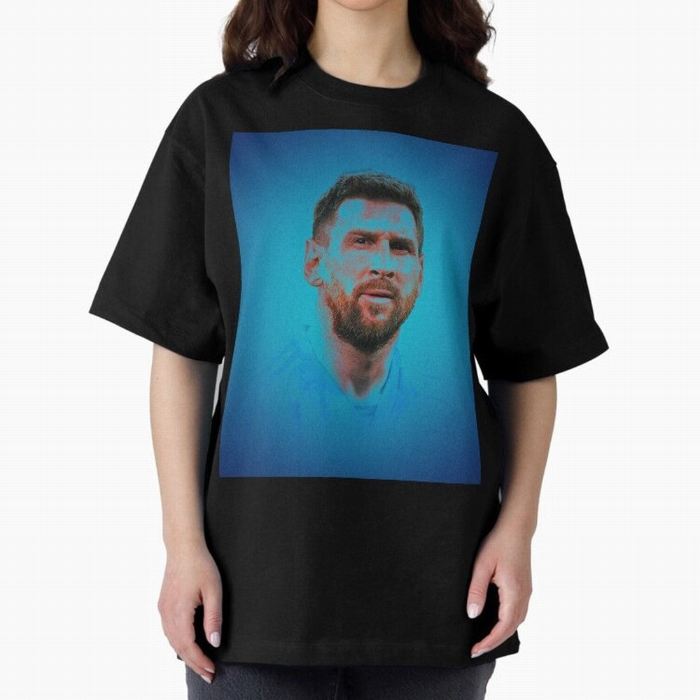 Messi: The Undisputed GOAT Oversized T-Shirt Keep the Match Day Mood of FIFA World Cup 2026 Group Stage Spirit, Made for Argentina and Brazil, Messi, Football Festival Excitement, Trophy Ambitions, Country Rivalries and Star Player Buzz; Great for
