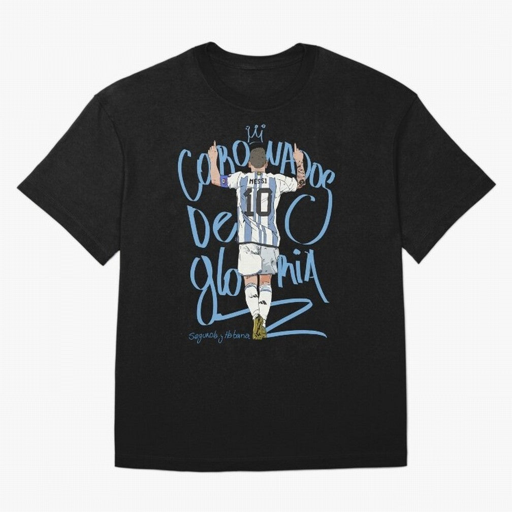 Messi, crowned with glory Active T-Shirt Turn Football Passion into FIFA World Cup 2026 USA Canada Mexico for Fans of Messi, CR7 and Mbappe and France and Portugal, Bringing Championship Spirit, Famous Goals, Roaring Crowds and International