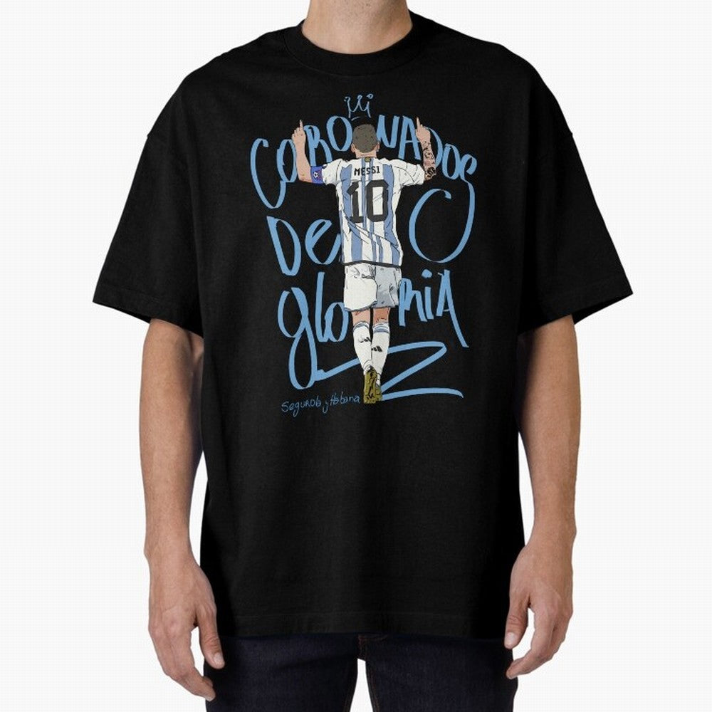 Messi, crowned with glory Active T-Shirt Turn Football Passion into FIFA World Cup 2026 USA Canada Mexico for Fans of Messi, CR7 and Mbappe and France and Portugal, Bringing Championship Spirit, Famous Goals, Roaring Crowds and International