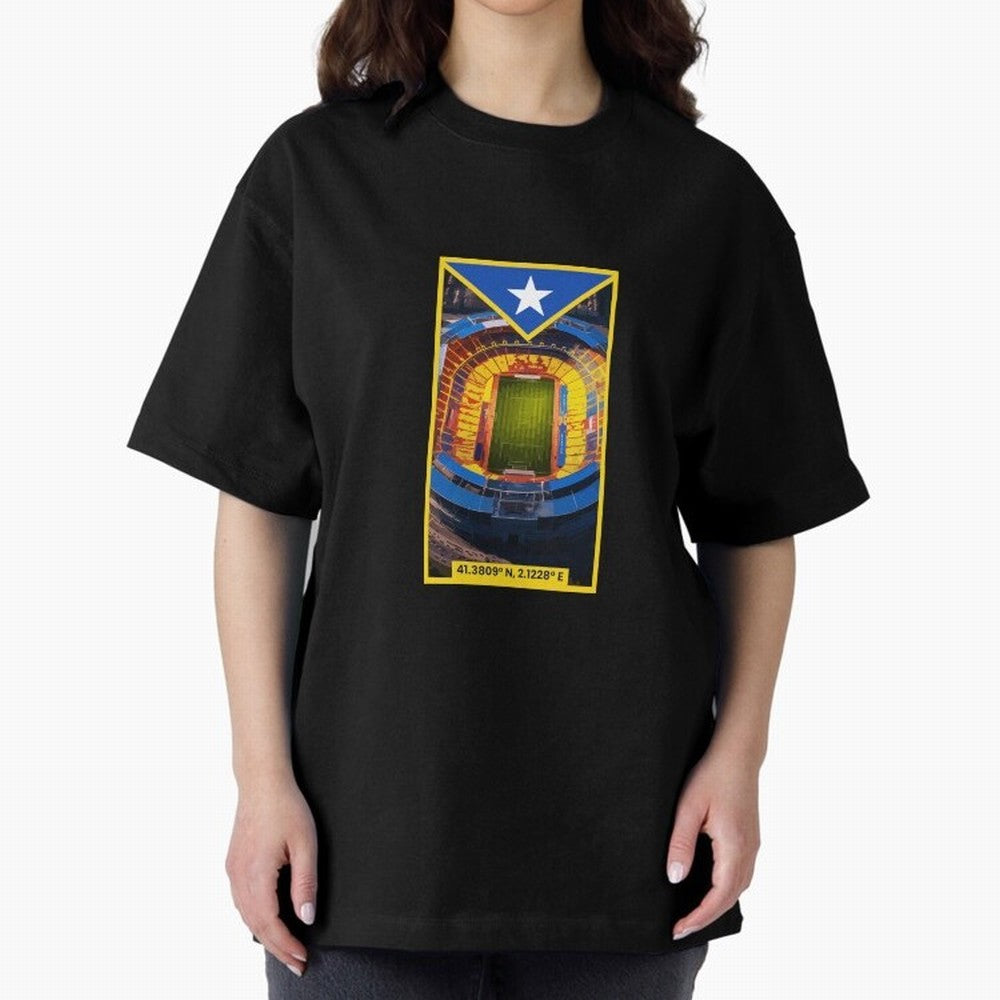 Barcelona Stadium Coordinates Graphic Essential T-Shirt Remember Iconic Moments from the FIFA World Cup 2026 Group Stage Journey through Cristiano Ronaldo Highlights, Argentina, France and Brazil Pride, Soccer Culture, Superstar Moments, National