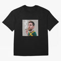 funny caricature of Lionel Messi Classic T-Shirt Showcase Match Day Hype around FIFA World Cup 2026, Mbappe, England and Germany, Game Day Rituals, Football Legends, Country Pride and the Road to the Final; Ideal for Football Dads, Football Moms,