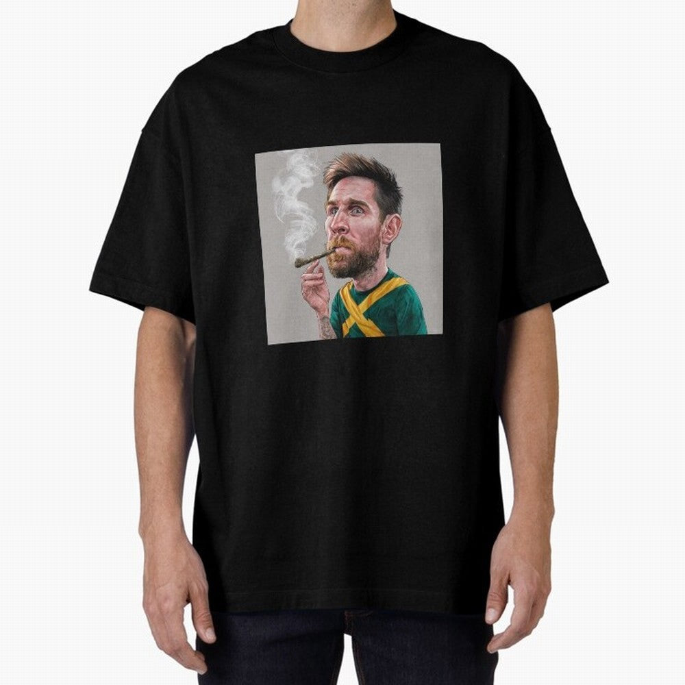funny caricature of Lionel Messi Classic T-Shirt Showcase Match Day Hype around FIFA World Cup 2026, Mbappe, England and Germany, Game Day Rituals, Football Legends, Country Pride and the Road to the Final; Ideal for Football Dads, Football Moms,