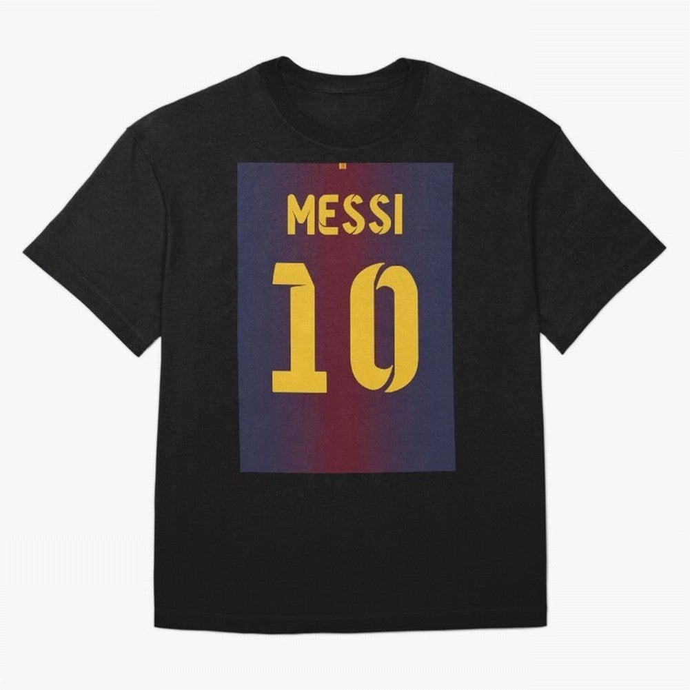 Barcelona 2012 Jersey Messi 10 Oversized T-Shirt Follow the Final Road of FIFA World Cup 2026 Highlighting Messi, Argentina, France and Brazil Energy, Sports Nostalgia, International Competition, Famous Players and Unforgettable Victories; Perfect