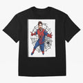 Lionel Messi Spider Oversized T-Shirt Join the Countdown to Match Day Hype around FIFA World Cup 2026 USA Canada Mexico, CR7, Netherlands, Tournament Hype, Historic Matchups, Family Viewing Parties and Global Sports Pride; Great for Supporters Who