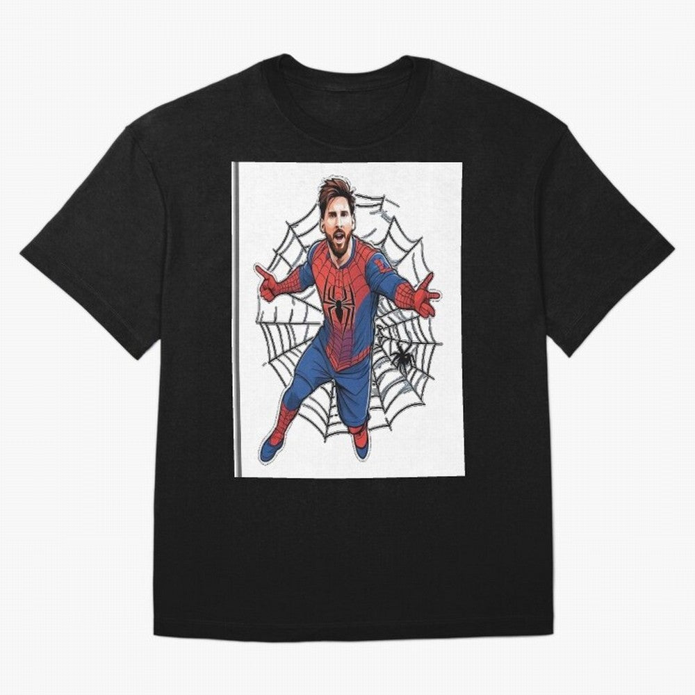 Lionel Messi Spider Oversized T-Shirt Join the Countdown to Match Day Hype around FIFA World Cup 2026 USA Canada Mexico, CR7, Netherlands, Tournament Hype, Historic Matchups, Family Viewing Parties and Global Sports Pride; Great for Supporters Who